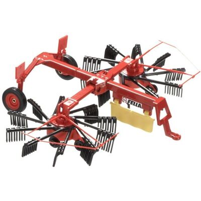 Siku 2451, Fella hark, 1:32, metaal/kunststof, rood, beweegbaar en inklapbaar platform Siku 2451, Fella hark, 1:32, metaal/kunststof, rood, beweegbaar en inklapbaar platform