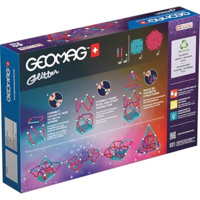 Geomag 536 Glitter Recycled 60 stuks Geomag 536 Glitter Recycled 60 stuks