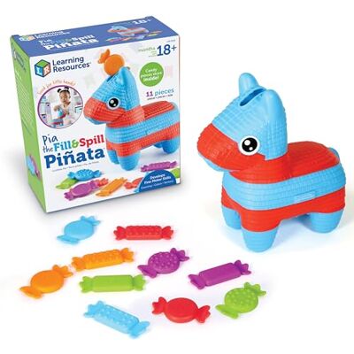Learning Resources Pia la Piñata om te vullen en te legen, speelgoed voor jonge kinderen, kleuterschool, fijne motoriek, educatief speelgoed, 11 stuks, 18 maanden Learning Resources Pia la Piñata om te vullen en te legen, speelgoed voor jonge kinderen, kleuterschool, fijne motoriek, educatief speelgoed, 11 stuks, 18 maanden