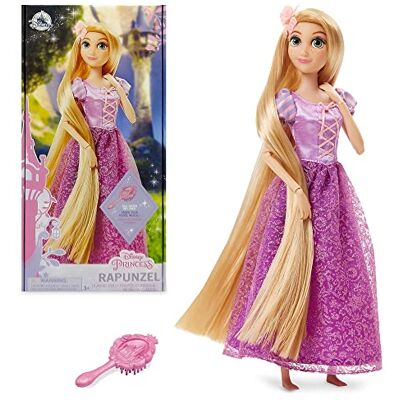 Disney Store-pop, 29 cm, borstel met gevormde details, beweegbaar speelgoed, glinsterende jurk, geschikt voor 3 jaar en ouder Disney Store-pop, 29 cm, borstel met gevormde details, beweegbaar speelgoed, glinsterende jurk, geschikt voor 3 jaar en ouder