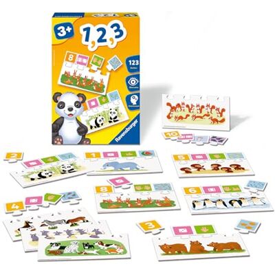 Ravensburger Educatief spel – 1, 2,3 – speels leren van de cijfers tot 10, hoeveelheden en eerste rekenbegrippen – vanaf 3 jaar – 24045 Ravensburger Educatief spel – 1, 2,3 – speels leren van de cijfers tot 10, hoeveelheden en eerste rekenbegrippen – vanaf 3 jaar – 24045