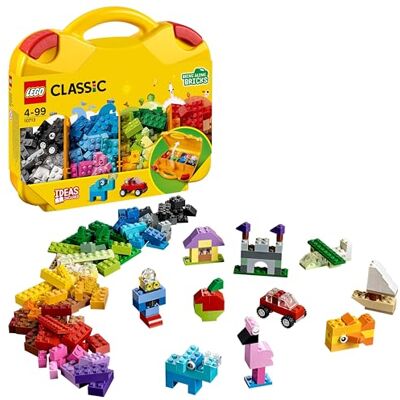 Lego 10713 Classic De bouwkoffer, opbergdoos voor stenen, bouwspeelgoed voor kinderen Jeu de construction pour garçon dès 4 ans, boîte de rangement avec briques colorées, idée de cadeau, 213 pièces Lego 10713 Classic De bouwkoffer, opbergdoos voor stenen, bouwspeelgoed voor kinderen Jeu de construction pour garçon dès 4 ans, boîte de rangement avec briques colorées, idée de cadeau, 213 pièces