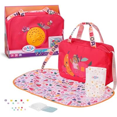 BABY born luiertas voor poppen Incl. luiers, poederdoos, opbergdoosje & spelden om te versieren Voor alle poppen van 43 cm Hoogwaardige poppenaccessoires BABY born luiertas voor poppen Incl. luiers, poederdoos, opbergdoosje & spelden om te versieren Voor alle poppen van 43 cm Hoogwaardige poppenaccessoires
