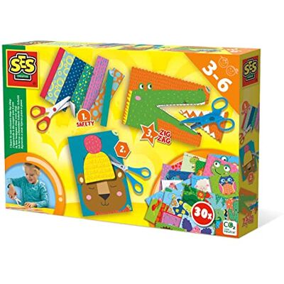 Creative Ik leer stap voor stap snijden snijset voor kinderen vanaf 3 jaar 30 kaarten + 3 schaar kleutermotoriek spel educatief snijspel cadeau-idee voor Creative Ik leer stap voor stap snijden snijset voor kinderen vanaf 3 jaar 30 kaarten + 3 schaar kleutermotoriek spel educatief snijspel cadeau-idee voor