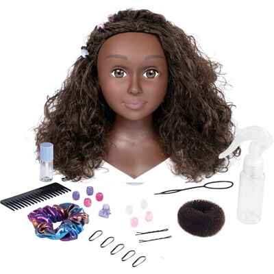 Smoby My Beauty Tête à Coiffer Afro Jouet Enfant 23 Accessoires Maquillage thermosensible Ventouses A Partir de 3 Ans Smoby My Beauty Tête à Coiffer Afro Jouet Enfant 23 Accessoires Maquillage thermosensible Ventouses A Partir de 3 Ans