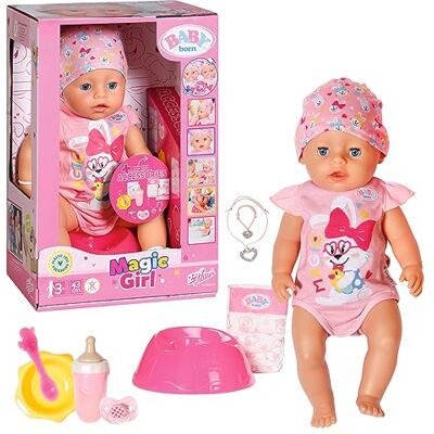 BABY born Zapf Creation Baby, , 835005 Magic Girl 43 cm, nieuw met magische gesp en 10 levensechte functies BABY born Zapf Creation Baby, , 835005 Magic Girl 43 cm, nieuw met magische gesp en 10 levensechte functies