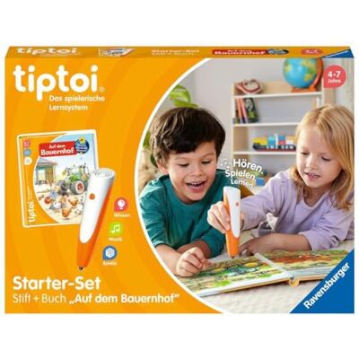 Ravensburger Tiptoi 00114 Starterset, boerderijpen en boek, leersysteem voor kinderen vanaf 4 jaar Ravensburger Tiptoi 00114 Starterset, boerderijpen en boek, leersysteem voor kinderen vanaf 4 jaar