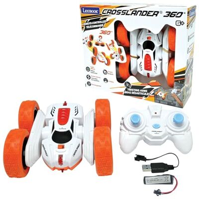 Lexibook , Crosslander 360, auto met afstandsbediening, tot 12 km/u, lichteffecten, 360° draaien van de wielen, waanzinnige stunts, afstandsbedieningsarmband, oplaadbaar, RC20 Lexibook , Crosslander 360, auto met afstandsbediening, tot 12 km/u, lichteffecten, 360° draaien van de wielen, waanzinnige stunts, afstandsbedieningsarmband, oplaadbaar, RC20