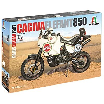 Italeri 3653S 1:9 Cagiva Elephant 850 Winner 1987 Modelbouwset, staande modelbouw, doe-het-zelf, hobby, collage, kunststof bouwset, gedetailleerd, 4643S, wit Italeri 3653S 1:9 Cagiva Elephant 850 Winner 1987 Modelbouwset, staande modelbouw, doe-het-zelf, hobby, collage, kunststof bouwset, gedetailleerd, 4643S, wit