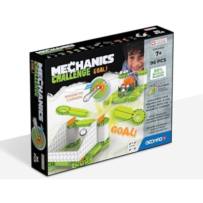 Geomag MECHANICS Challenge Goal 96 onderdelen Voor kinderen vanaf 7 jaar Bouw je magnetische kanon om doelen te scoren en je vrienden uit te dagen Zwitserse productie Magnetisch bouwspel Geomag MECHANICS Challenge Goal 96 onderdelen Voor kinderen vanaf 7 jaar Bouw je magnetische kanon om doelen te scoren en je vrienden uit te dagen Zwitserse productie Magnetisch bouwspel