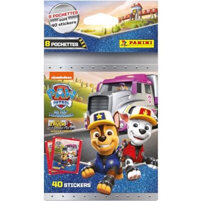 Panini Paw Patrol De folie blisterverpakking met 8 zakken, 004620KBF8 Panini Paw Patrol De folie blisterverpakking met 8 zakken, 004620KBF8
