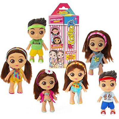 Giochi Preziosi Me Contro Te Cutie Doll Hawaii, Cutie Doll à Sopresa Sofì O Luì, 6 verschillende minipoppen die bruinen, voor meisjes vanaf 3 jaar, MEC90000 Giochi Preziosi Me Contro Te Cutie Doll Hawaii, Cutie Doll à Sopresa Sofì O Luì, 6 verschillende minipoppen die bruinen, voor meisjes vanaf 3 jaar, MEC90000