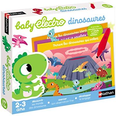 Nathan Baby Elektro Dinosaurus-Elektronisch zelfcorrigerend educatief spel voor kinderen vanaf 2 jaar, 31623 Nathan Baby Elektro Dinosaurus-Elektronisch zelfcorrigerend educatief spel voor kinderen vanaf 2 jaar, 31623