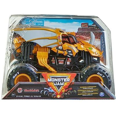 Monster Cable , Bakugan Dragonoid Monster Truck Collector spuitgietstuk, schaal 1:24, speelgoed voor kinderen voor jongens vanaf 3 jaar Monster Cable , Bakugan Dragonoid Monster Truck Collector spuitgietstuk, schaal 1:24, speelgoed voor kinderen voor jongens vanaf 3 jaar