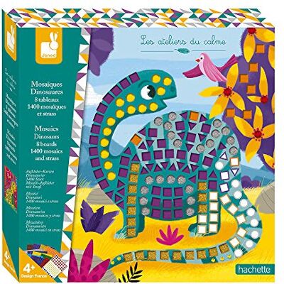Janod J07903 Party Batman Mozaïeken Dinosaurussen, Veelkleurig, one Size Janod J07903 Party Batman Mozaïeken Dinosaurussen, Veelkleurig, one Size