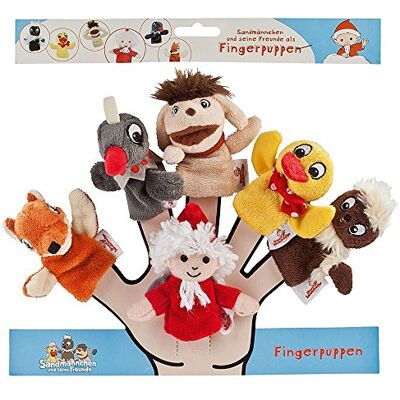 Heunec Notre Marchand de Sable et Amis 986176 vingerpoppen, 6 stuks Heunec Notre Marchand de Sable et Amis 986176 vingerpoppen, 6 stuks