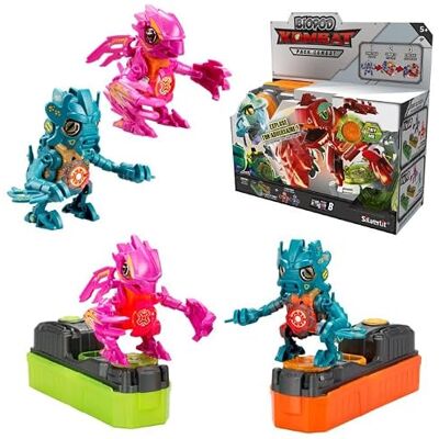SilverLit YCOO Biopod Kombat Duo Pack 2 heldere en akoestische elektronische wezens om te bouwen en te verzamelen, roze en groen, speelgoed voor kinderen vanaf 5 jaar. SilverLit YCOO Biopod Kombat Duo Pack 2 heldere en akoestische elektronische wezens om te bouwen en te verzamelen, roze en groen, speelgoed voor kinderen vanaf 5 jaar.