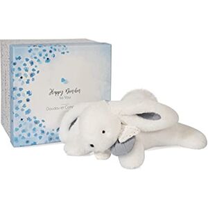 DOUDOU ET COMPAGNIE – PARIS – Doudou et Compagnie Happy Glossy-Pantin Pompon wit, DC3735 DOUDOU ET COMPAGNIE – PARIS – Doudou et Compagnie Happy Glossy-Pantin Pompon wit, DC3735