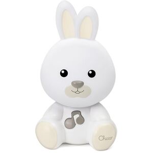 Chicco Nachtlampje konijn, draagbare lamp in vorm van een konijn, met klassieke muziek en ontspannende geluiden, twee aanpasbare modi, nachtlampje en draagbaar nachtlampje, 0+ maanden Chicco Nachtlampje konijn, draagbare lamp in vorm van een konijn, met klassieke muziek en ontspannende geluiden, twee aanpasbare modi, nachtlampje en draagbaar nachtlampje, 0+ maanden