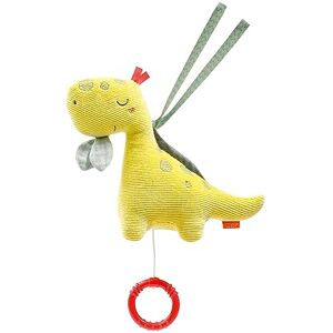 Fehn Muzikale Dino pluche knuffeldier met zachte slaaphulp-melodie "Mozart wiegenliedje" babyspeelgoed op reis en thuis muziekspeelgoed voor baby's en peuters Fehn Muzikale Dino pluche knuffeldier met zachte slaaphulp-melodie "Mozart wiegenliedje" babyspeelgoed op reis en thuis muziekspeelgoed voor baby's en peuters
