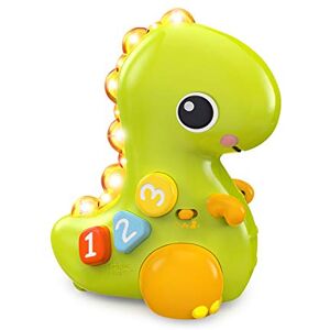 Bright Starts Go, Go, dino, kruipen en tellen, activiteitenspeelgoed voor zuigelingen – rolt, licht op, speelt muziek en meer, voor vanaf 6 maanden Bright Starts Go, Go, dino, kruipen en tellen, activiteitenspeelgoed voor zuigelingen – rolt, licht op, speelt muziek en meer, voor vanaf 6 maanden