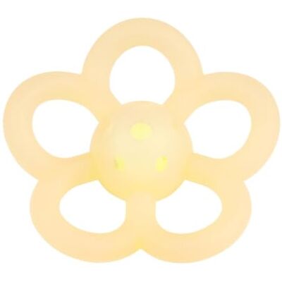 Nattou Hochet à fleurs en silicone Jouet sensoriel Fleur jouet En silicone sans BPA 10 cm Jaune Nattou Hochet à fleurs en silicone Jouet sensoriel Fleur jouet En silicone sans BPA 10 cm Jaune