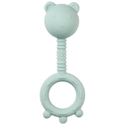 Nattou Siliconen rammelaar, beer, ca. 16 cm, BPA-vrij, siliconen, pastelgroen Nattou Siliconen rammelaar, beer, ca. 16 cm, BPA-vrij, siliconen, pastelgroen