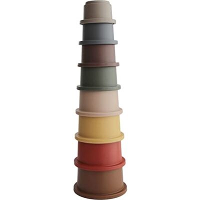 mushie Stacking Cups Retro mushie Stacking Cups Retro