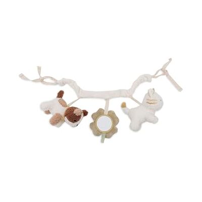 Jollein Tiny Park Kinderwagenketting, dierenfiguren en spiegels, kinderwagenspeelgoed, stoffen band voor bevestiging, sensorisch speelgoed voor onderweg, babyspeelgoed, wasbaar Jollein Tiny Park Kinderwagenketting, dierenfiguren en spiegels, kinderwagenspeelgoed, stoffen band voor bevestiging, sensorisch speelgoed voor onderweg, babyspeelgoed, wasbaar