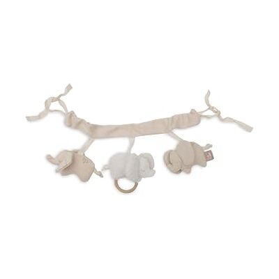Jollein Kinderwagenketting, olifant Tales, olifantenfiguren van stof, kinderwagen, stoffen band voor bevestiging, sensorisch speelgoed voor onderweg, babyspeelgoed, wasbaar Jollein Kinderwagenketting, olifant Tales, olifantenfiguren van stof, kinderwagen, stoffen band voor bevestiging, sensorisch speelgoed voor onderweg, babyspeelgoed, wasbaar