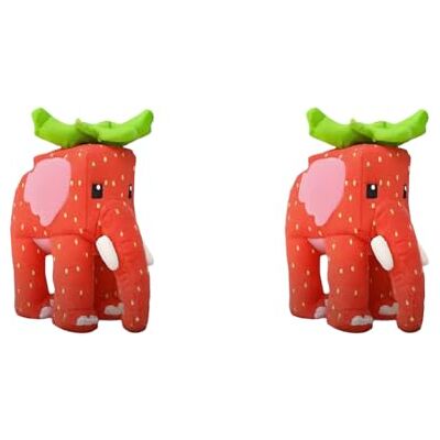 Generic Pluche olifant aardbei, zacht pluche speelgoed voor verzamelfans en slaapkamerdecoratie Generic Pluche olifant aardbei, zacht pluche speelgoed voor verzamelfans en slaapkamerdecoratie