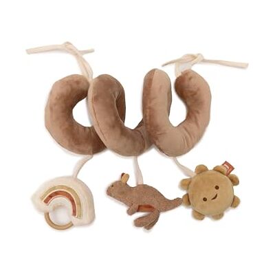 Jollein Activiteitsspiraal voor baby's, kangoeroes, sensorisch speelgoed voor gezellig en box met bevestigingsgespen, stimuleert zintuigen en motoriek, van polyester, handwasbaar Jollein Activiteitsspiraal voor baby's, kangoeroes, sensorisch speelgoed voor gezellig en box met bevestigingsgespen, stimuleert zintuigen en motoriek, van polyester, handwasbaar
