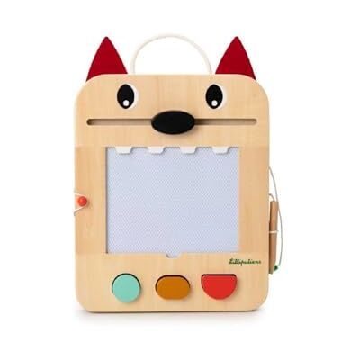 LILLIPUTIENS Magische leisteen Louis Interactief activiteitenspeelgoed voor kinderen met geometrische stempels, speelkaarten en houten potlood Creatieve en educatieve stimulatie vanaf 18 maanden 83473 LILLIPUTIENS Magische leisteen Louis Interactief activiteitenspeelgoed voor kinderen met geometrische stempels, speelkaarten en houten potlood Creatieve en educatieve stimulatie vanaf 18 maanden 83473