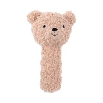 Jollein Rammelaar voor baby's, teddybeer, wilde roos, gesp, 100% polyester, 22 x 9 x 20 cm Jollein Rammelaar voor baby's, teddybeer, wilde roos, gesp, 100% polyester, 22 x 9 x 20 cm