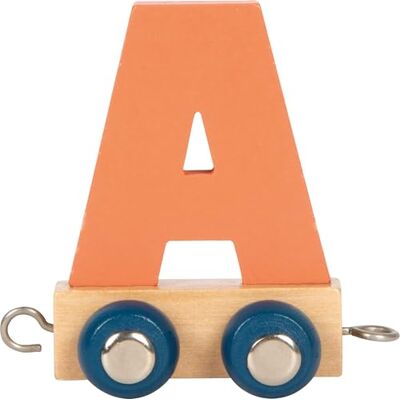 Small Foot Polar A letter trein gemaakt van hout, individueel combineerbare houten trein, voor decoratie en als cadeau, 12571 Small Foot Polar A letter trein gemaakt van hout, individueel combineerbare houten trein, voor decoratie en als cadeau, 12571