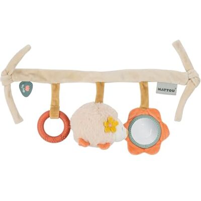 Nattou Zoë egel fluweel hangend speelgoed met rammelaar en activiteiten ca. 32 cm Mila, Zoë en Lana beige Nattou Zoë egel fluweel hangend speelgoed met rammelaar en activiteiten ca. 32 cm Mila, Zoë en Lana beige
