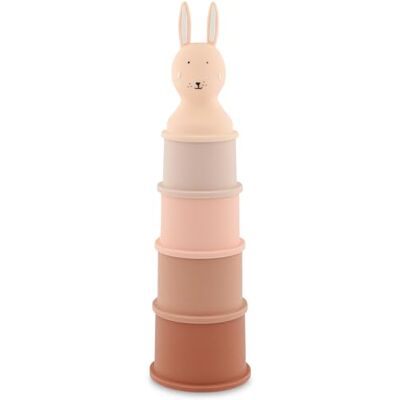 Trixie Set van 5 Mrs. Rabbit stapelbekers Trixie Set van 5 Mrs. Rabbit stapelbekers