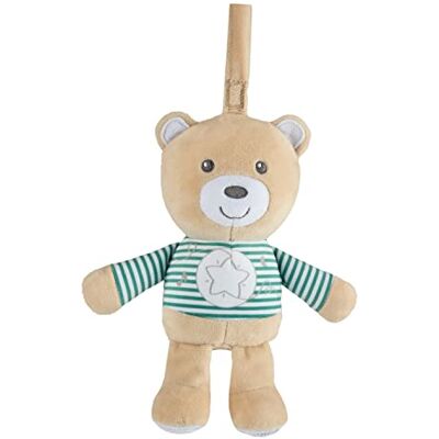 Chicco Poederbeer met sterren, teddybeer, kinderwagenspel of babybed, zachte stof, met licht en klassieke muziek, praktische veters, machinewasbaar, pluche baby 0 maanden Chicco Poederbeer met sterren, teddybeer, kinderwagenspel of babybed, zachte stof, met licht en klassieke muziek, praktische veters, machinewasbaar, pluche baby 0 maanden
