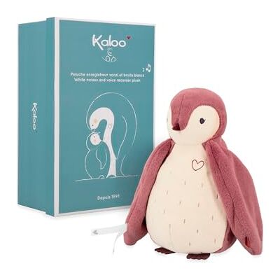 KALOO Complices Knuffel K212005 Babywit geluid en spraakrecorder roze pinguïn 25 cm vanaf de geboorte KALOO Complices Knuffel K212005 Babywit geluid en spraakrecorder roze pinguïn 25 cm vanaf de geboorte