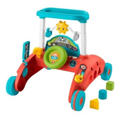 Fisher-Price 2-zijdige loopwagen, stabiel ritme en regulierauto geïnspireerde interactieve loopwagen, Versie: Tsjech; Engels, UK; Hongaars; Pools; Slovak, HJP44 Fisher-Price 2-zijdige loopwagen, stabiel ritme en regulierauto geïnspireerde interactieve loopwagen, Versie: Tsjech; Engels, UK; Hongaars; Pools; Slovak, HJP44