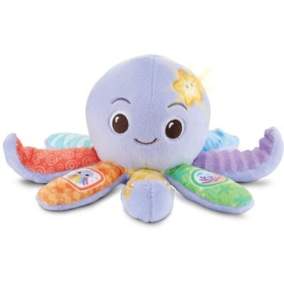 VTech Pluche octopus voor baby's, sensorisch speelgoed ter bevordering van de waarneming, voor baby's van 3 tot 36 maanden VTech Pluche octopus voor baby's, sensorisch speelgoed ter bevordering van de waarneming, voor baby's van 3 tot 36 maanden