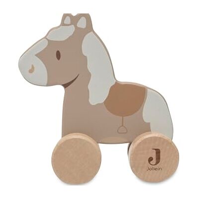 Jollein Houten speelgoed, paard op wielen, vanaf 6 maanden, FSC-gecertificeerd 100% Jollein Houten speelgoed, paard op wielen, vanaf 6 maanden, FSC-gecertificeerd 100%