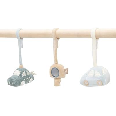 Jollein Baby speelboog On The Go Set van 3 babyspeelgoed met auto, sleutels en spiegel bevordert de zintuigen en motoriek Babyspeelboog Zeegroen/ivoor/lichtblauw Jollein Baby speelboog On The Go Set van 3 babyspeelgoed met auto, sleutels en spiegel bevordert de zintuigen en motoriek Babyspeelboog Zeegroen/ivoor/lichtblauw
