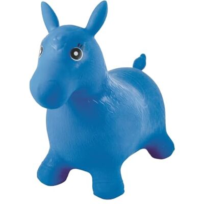 Lexibook BG050 Opblaasbare pony, blauw, met handpomp Lexibook BG050 Opblaasbare pony, blauw, met handpomp