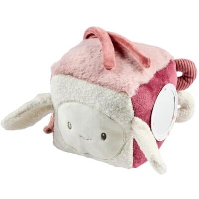 Nattou Lapidou Cube d'activité doux Jouet de développement 18 cm Rose poudré Nattou Lapidou Cube d'activité doux Jouet de développement 18 cm Rose poudré