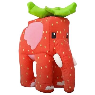 Generic Pluche olifant aardbei, zacht pluche speelgoed voor verzamelfans en slaapkamerdecoratie Generic Pluche olifant aardbei, zacht pluche speelgoed voor verzamelfans en slaapkamerdecoratie