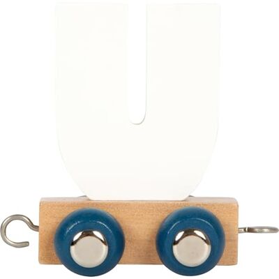Small Foot Polar U letter trein gemaakt van hout, individueel combineerbare houten trein, voor decoratie en als cadeau, 12591 Small Foot Polar U letter trein gemaakt van hout, individueel combineerbare houten trein, voor decoratie en als cadeau, 12591
