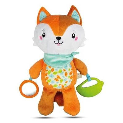 Clementoni 17271 First Months vos, pluche dier, meerkleurig Clementoni 17271 First Months vos, pluche dier, meerkleurig