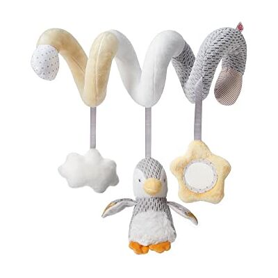 Nuby Activiteitsspiraal, pluche arctische dieren, interactief speelgoed voor kinderwagen, bevestiging aan kinderwagen, autostoel, bed, cadeau voor geboorte, meisjes en jongens Nuby Activiteitsspiraal, pluche arctische dieren, interactief speelgoed voor kinderwagen, bevestiging aan kinderwagen, autostoel, bed, cadeau voor geboorte, meisjes en jongens