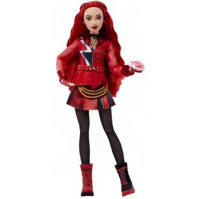 Mattel Disney Pop, rood, het meisje van de hartkoningin Disney Descendants: Wicked Wonderland, met afneembare outfit en accessoires, geïnspireerd op de film, JMP45 Mattel Disney Pop, rood, het meisje van de hartkoningin Disney Descendants: Wicked Wonderland, met afneembare outfit en accessoires, geïnspireerd op de film, JMP45